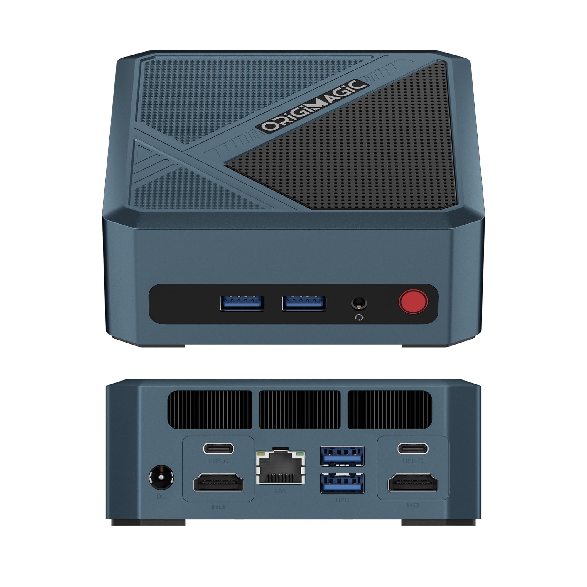 origimagic N1 Lite Mini PC,con Ryzen 7 5700U(fino a 4,3GHz),16G RAM 3200Mhz 512GB M.2 NVME SSD Mini Desktop PC,Dual HDMI 2.0/Type-C/WiFi 6/BT 5.2/RJ45 LAN/WOL/Auto Power On