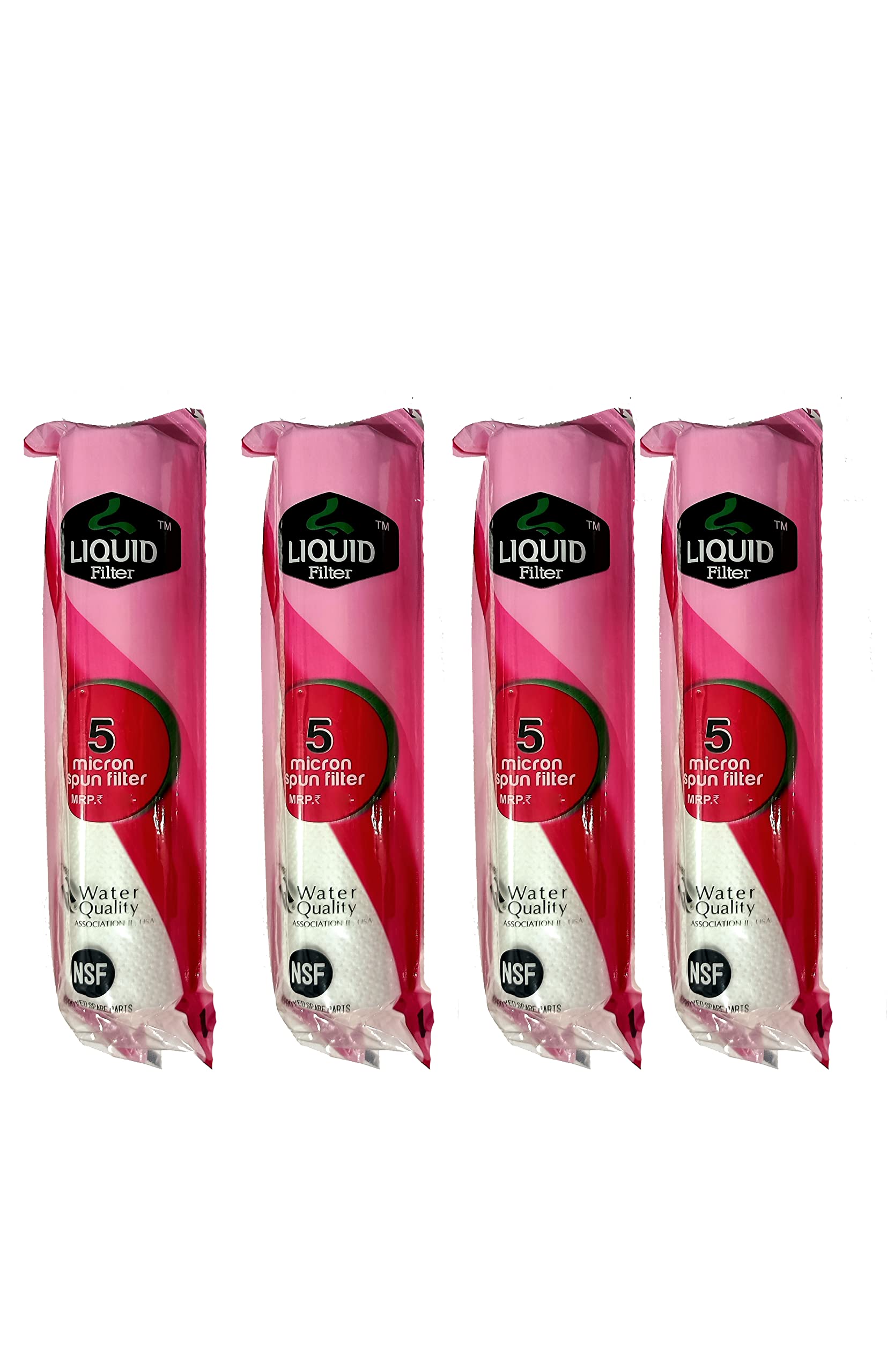 Liquid Filter 10Inch 5Micron PP Spun Filter Cartridge for All Type of Domestic RO Water purifiers prefilter housing (Pack of 4)-image-40