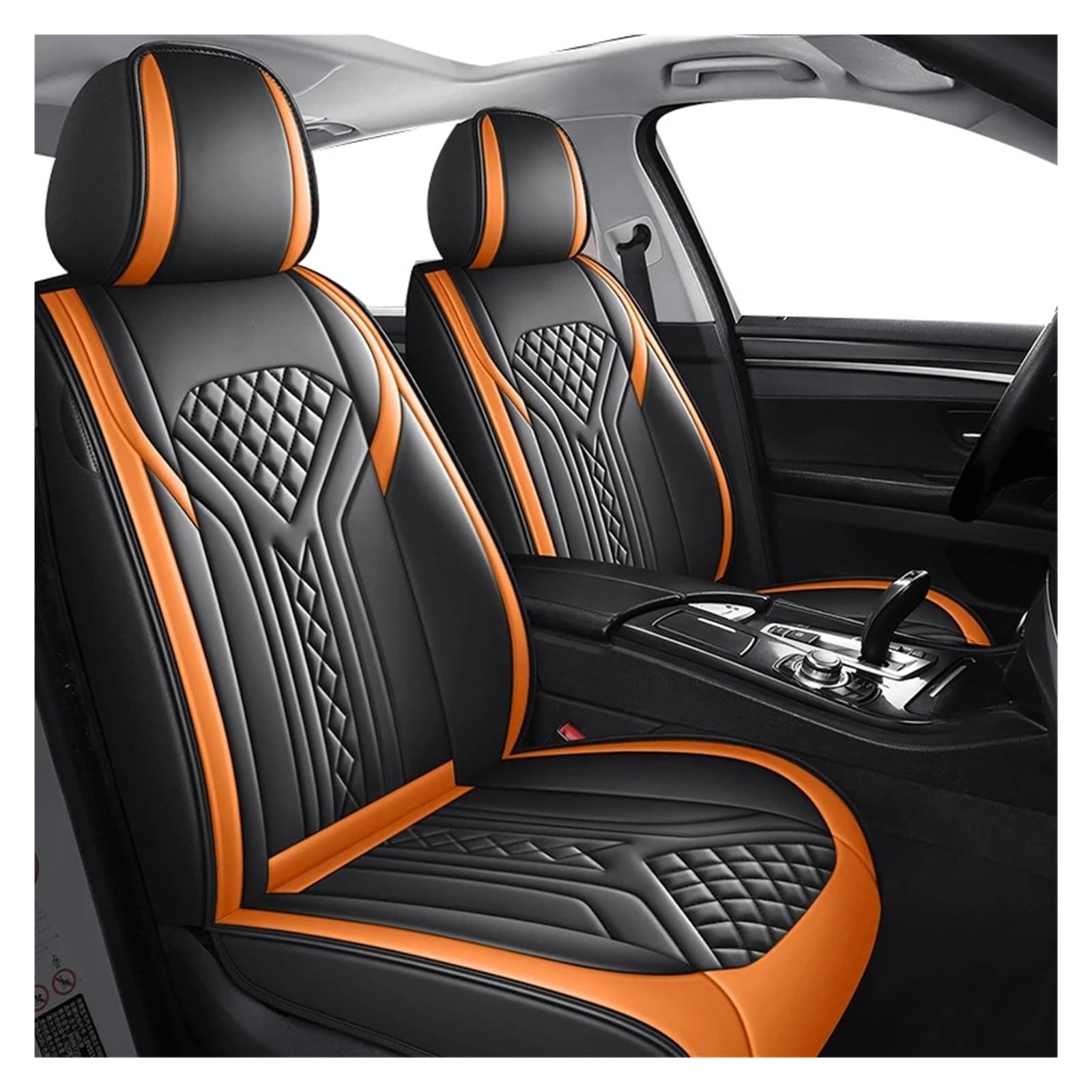 Car Seat Covers Car Seat Covers For Jetour For X90 X70 For Plus Interior Accessories(Front Seats-Orange)