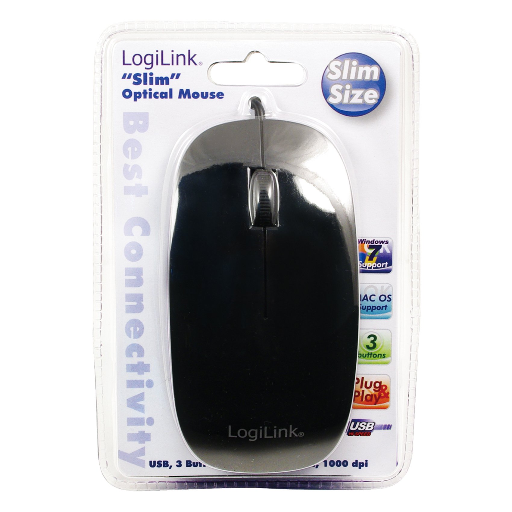Logilink ID-0063 Flat Style Slim USB Optical Mouse
