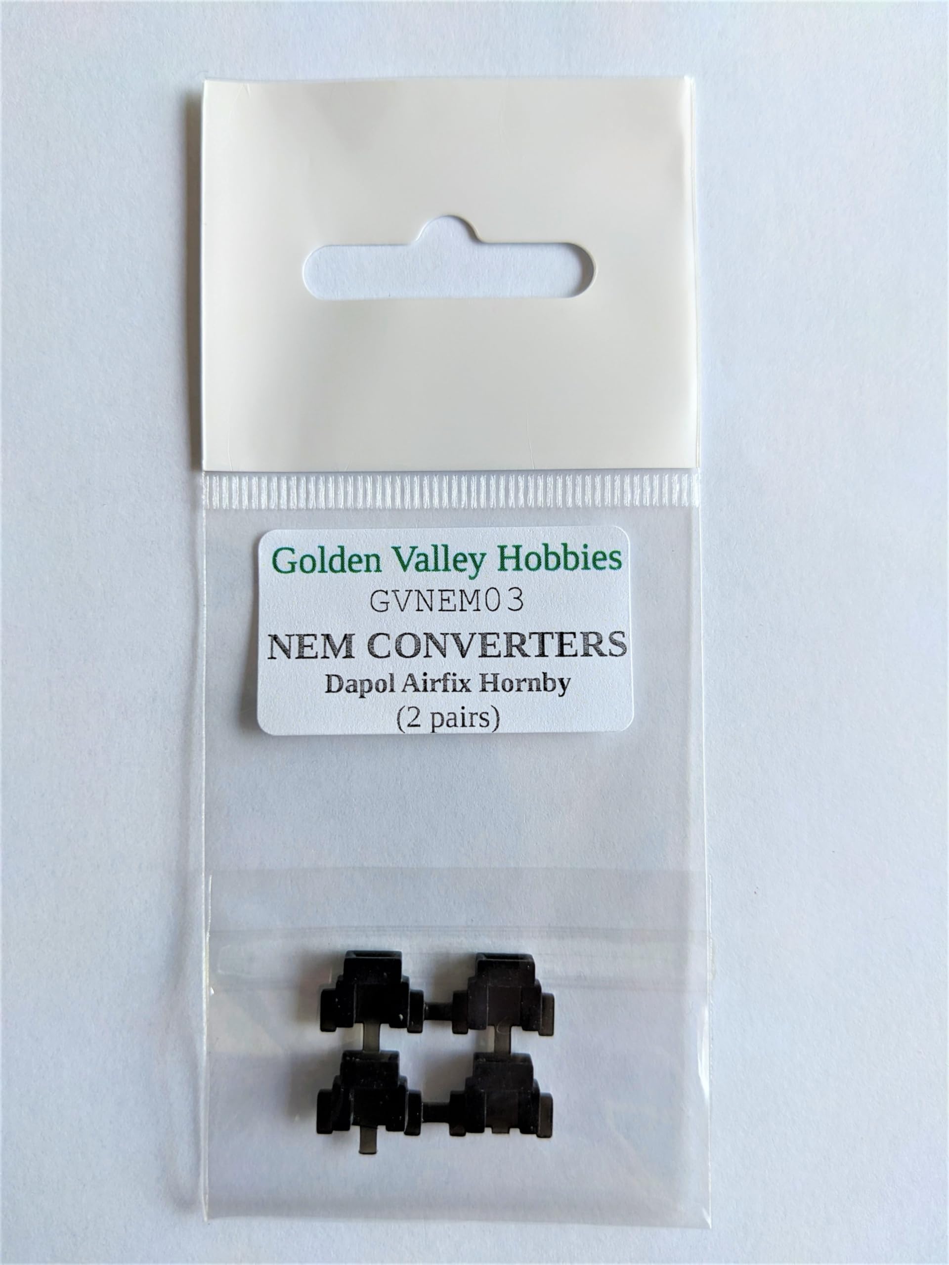 Golden Valley Hobbies GVNEM03 Conversion NEM Pockets for OO Hornby, Dapol and Airfix (2 Pairs)