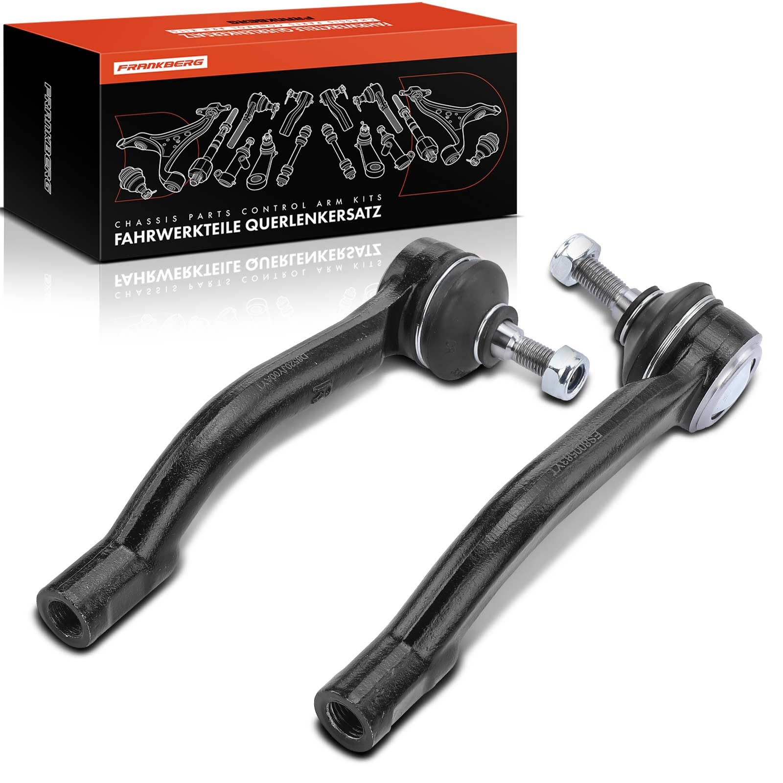 Frankberg 2 embouts de biellette de direction avant gauchedroite | Compatible avec: X-Trail T31, Koleos I HY, Qashqai +2 I J10 NJ10