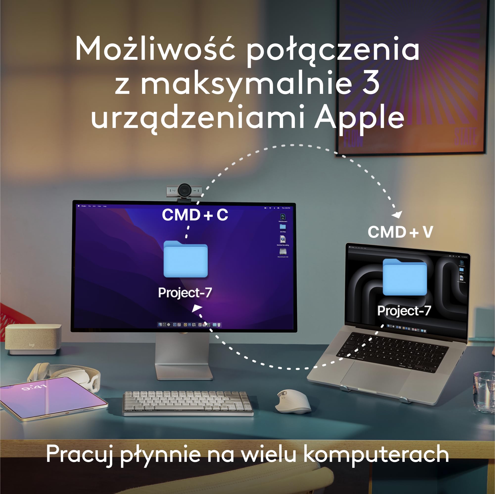 Logitech MX Keys S for Mac, Teclado y ratón inalámbricos (Gris) | Reposamanos, teclado retroiluminado, ratón inalámbrico, desplazamiento rápido, Bluetooth, USB-C, MacBook, iPad, QWERTY ESP
