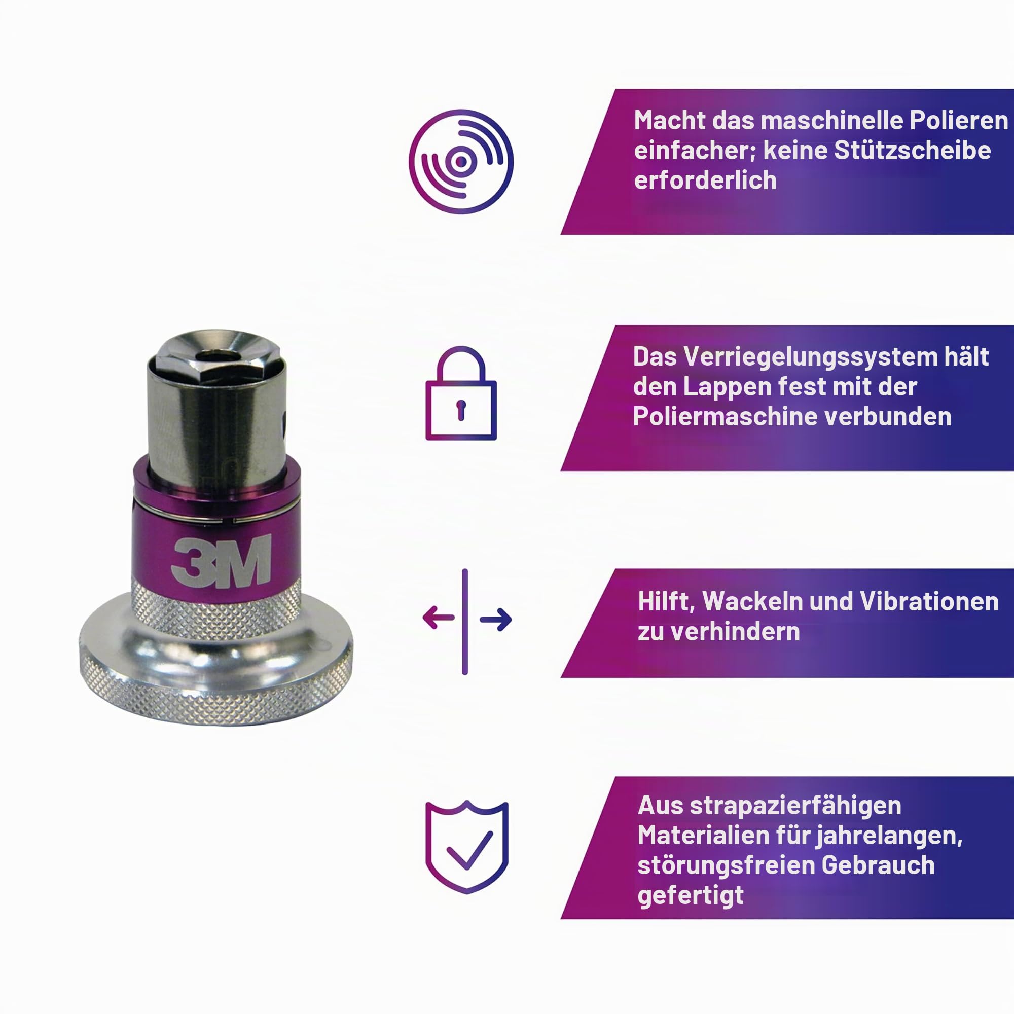 3M 05752 Perfect It Quick Connect Adapter, 5/8 Zoll