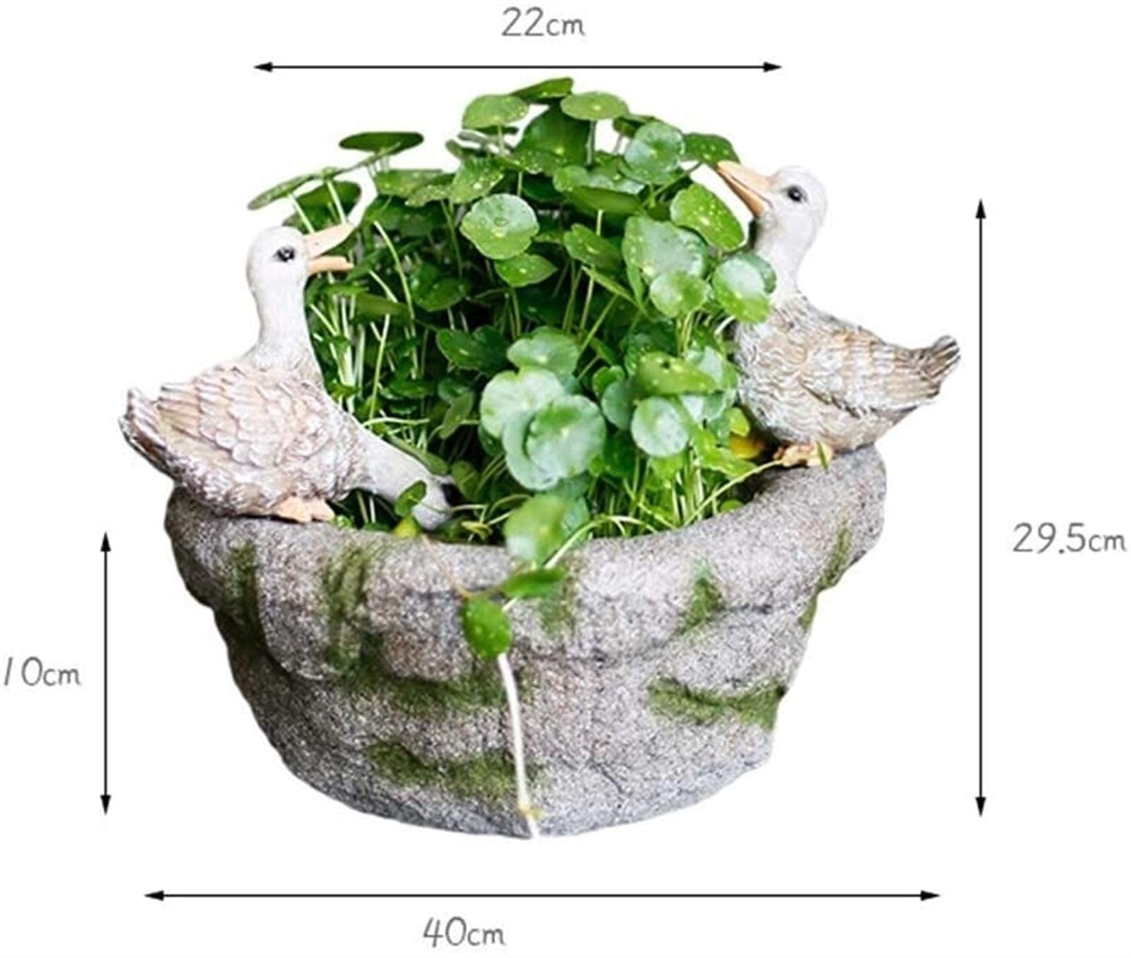 XJBTBA Maceta de Jardín Oggetto Decorativo per casa, Fiori di Fiore Creativo Esterno Decorazione Giardino Ornamenti paesaggi