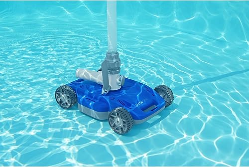 Miniatura 5 de Bestway FlowClear AquaDrift - Aspiradora automática para piscina sobre el suelo con ruedas multidireccionales y 3 ajustes ajustables, color azul