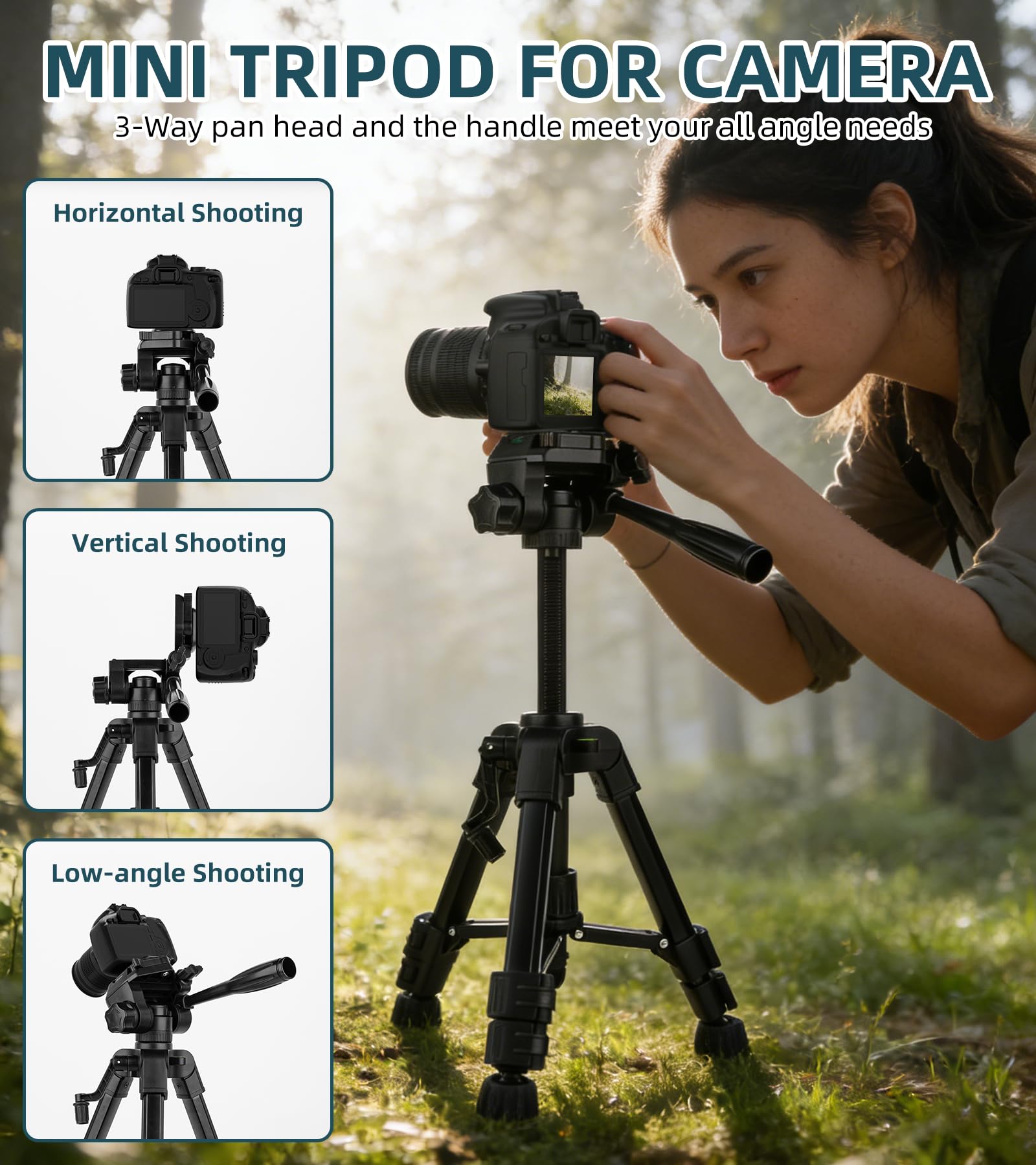 Mini treppiede per fotocamera 25''