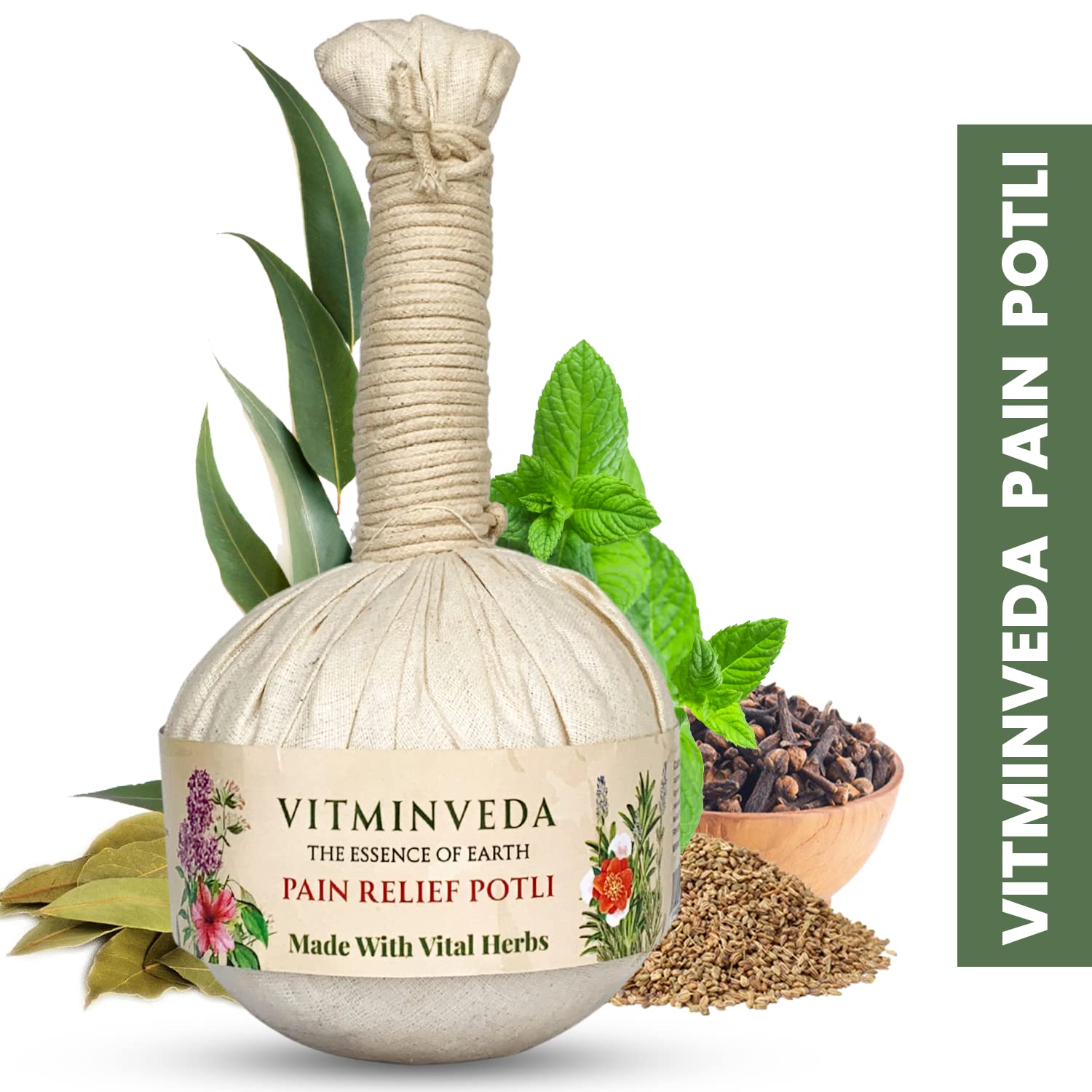Vitminveda pain relief for knee pain Natural Ayurvedic herbal manual cargo carrier for muscle muscles. Blood circulation Vitminveda pain relief for knee pain Natural Ayurvedic herbal manual cargo carrier for muscle muscles. Blood circulation