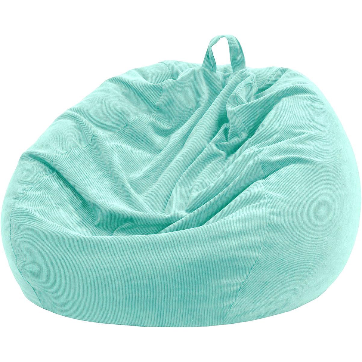 Nobildonna 3 ft Bean Bag Chair Cover (No Filler) 35"ร43" Large Stuffed Animal Storage Bean Bag Washable Beanbag Chair Cover Premium Corduroy Stuffable Bean Bag Cover for Adults,Kids,Mint Green 300L โ image 1