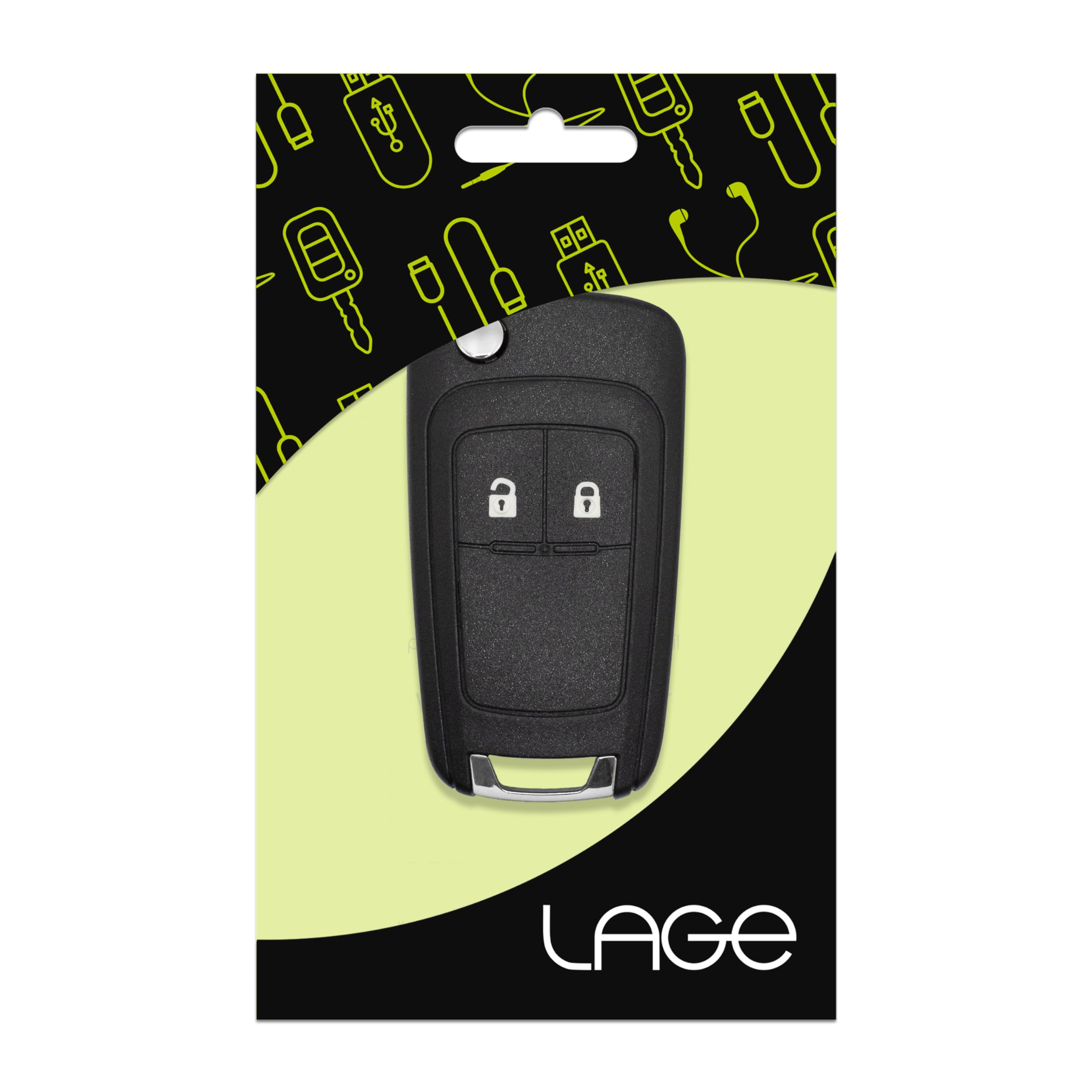 Opel Adam Astra Corsa Mokka Insignia Zafira Vauxhall Cover Scocca Telecomando 2 Tasti con Lama Guscio Ricambio