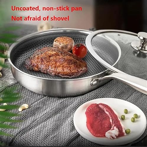 Miniatura 5 de Olla de cocina de acero inoxidable 316, sartenes de grado profesional para cocinar, sartén antiadherente física grabada con láser, sartén