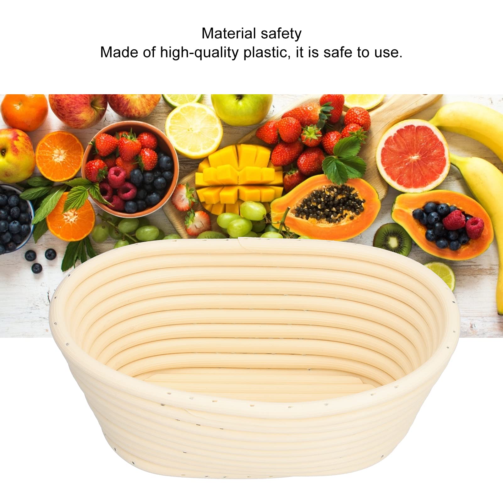 Cestino Lievitazione Pane In Rattan - Ovale 10 Pollici Per Panificazione Professionale E Domestica - Foto 7