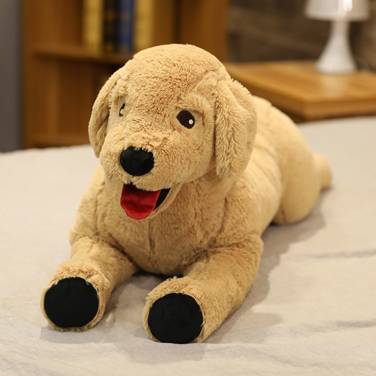 犬型ぬいぐるみ 大きめ ベージュ 犬型ぬいぐるみ 大きめ ベージュ - メルカリ
