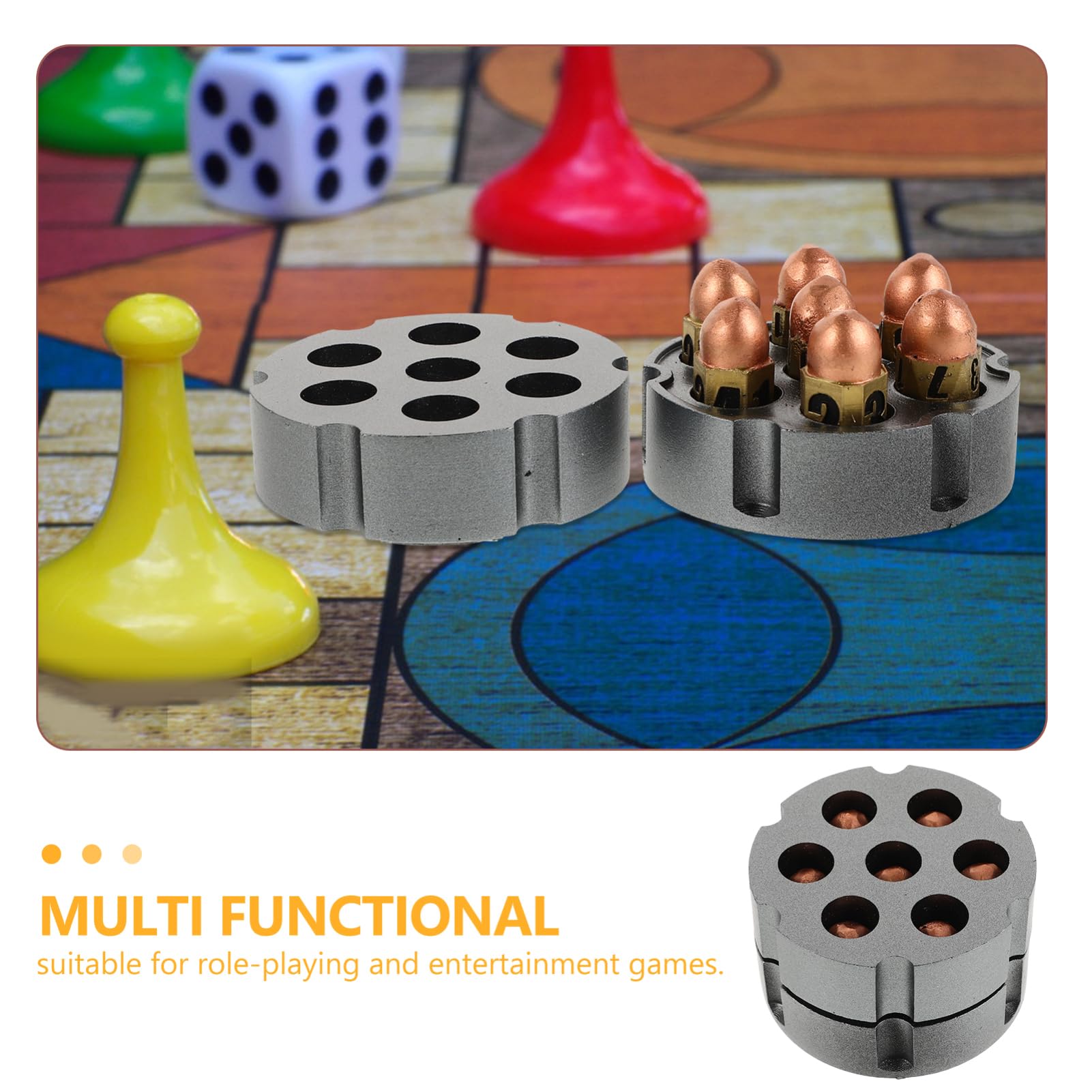 TOYANDONA Jeu de Dés en Résine 16mm avec Base, 1 Set, Chiffres Lisibles, Résistant à L’Usure, pour Fêtes et Bars
