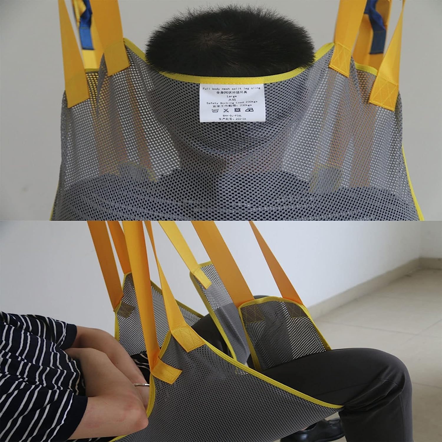 Sling Toilette Sollevatore paziente Attrezzatura Medica per Ascensore Handicapp bariatrico Comodo Ascensore Imbracatura Cintura Medica di trasferimento M