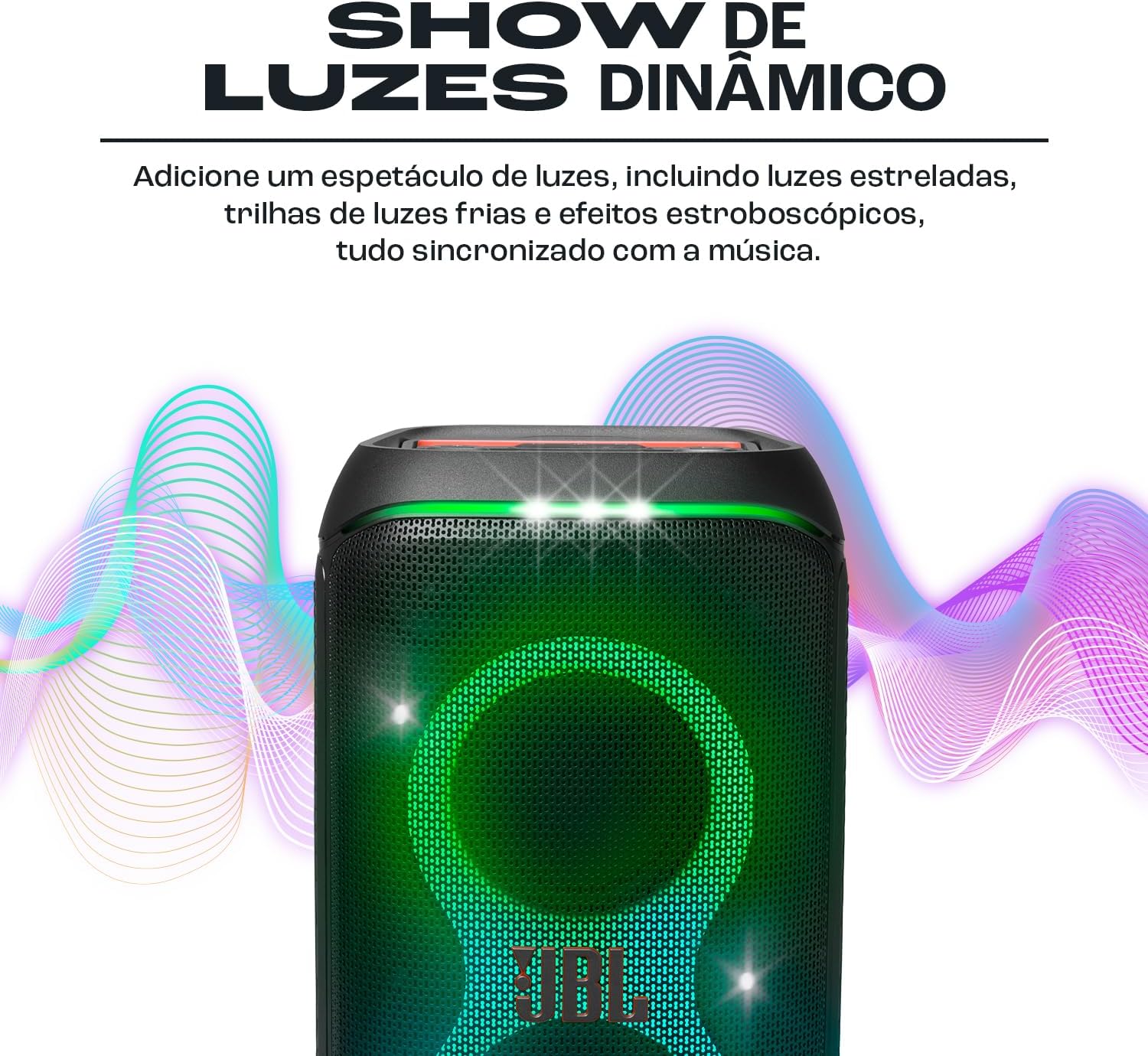 JBL, Caixa de Som, PartyBox Club 120, Bluetooth, Show de Luzes, À Prova de Respingos - 160W RMS
