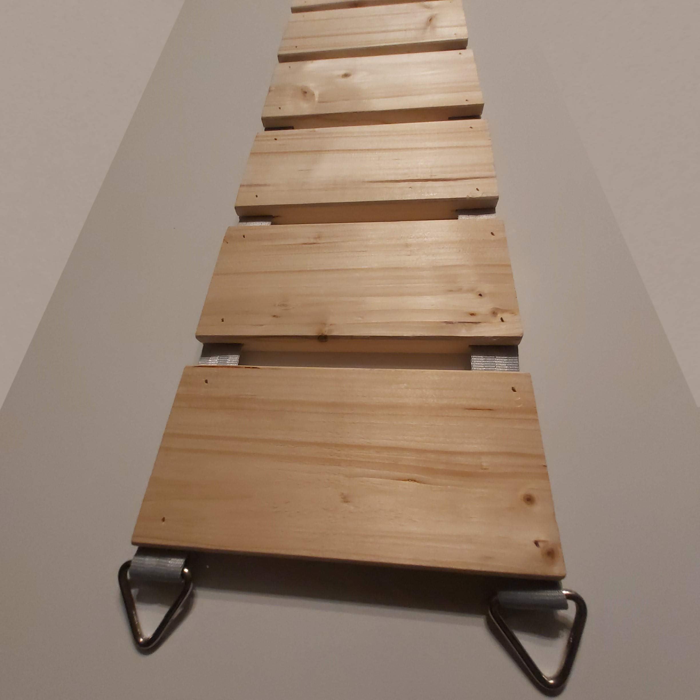 Catwalk - Ponte sospeso per gatti, in legno massiccio di alta qualità, in diverse lunghezze, 50 cm - 200 cm (naturale) (200 cm)