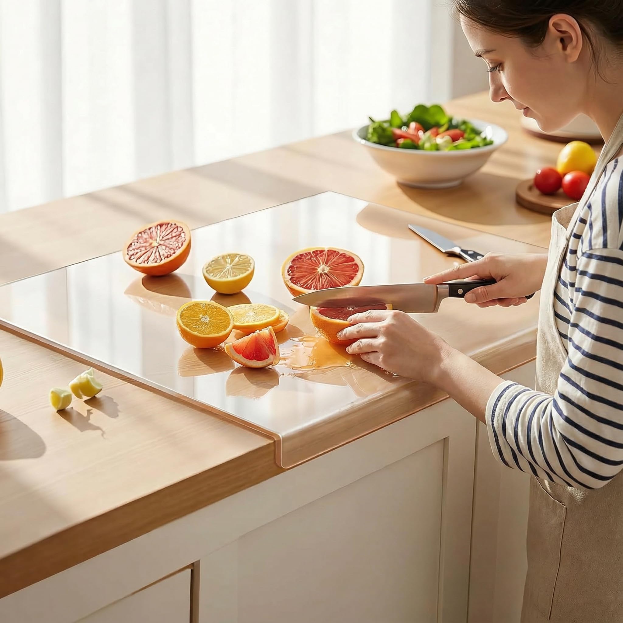 Sponsored Ad – Hcosmy Acrylic Cutting Boards for Kitchen Counter, 2023 NEW Clear Cutting Board for Kitchen, Acrylic Anti-Slip Transparent Cutting Board for Countertop Home Restaurant (45x40cm)