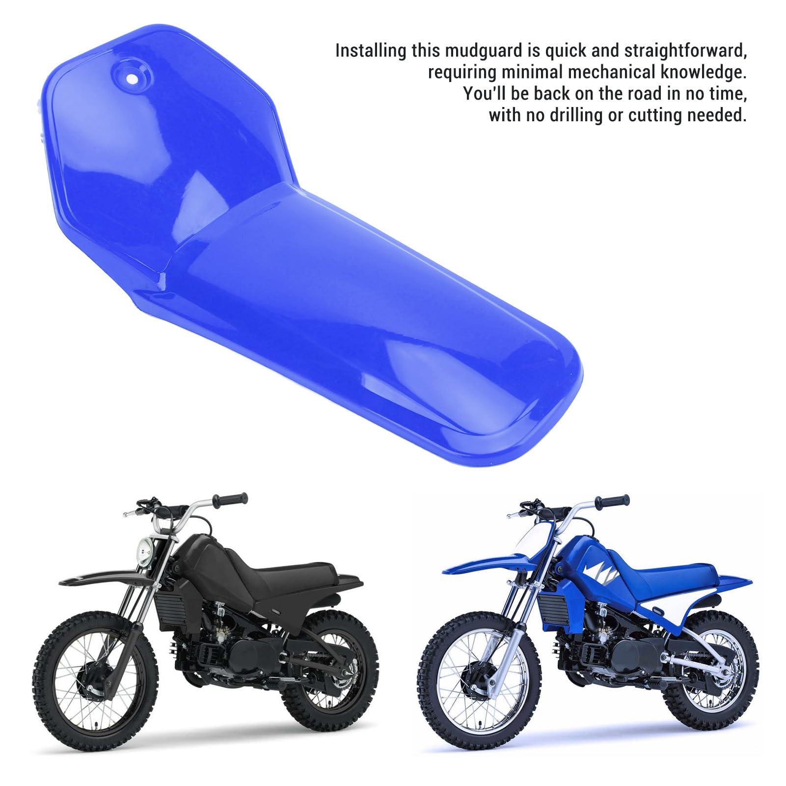 Generic Przednie osłonę motocyklową, Brudny Rower Przedni Straży Błotów Odporna na PW80 PY80 (BLUE)