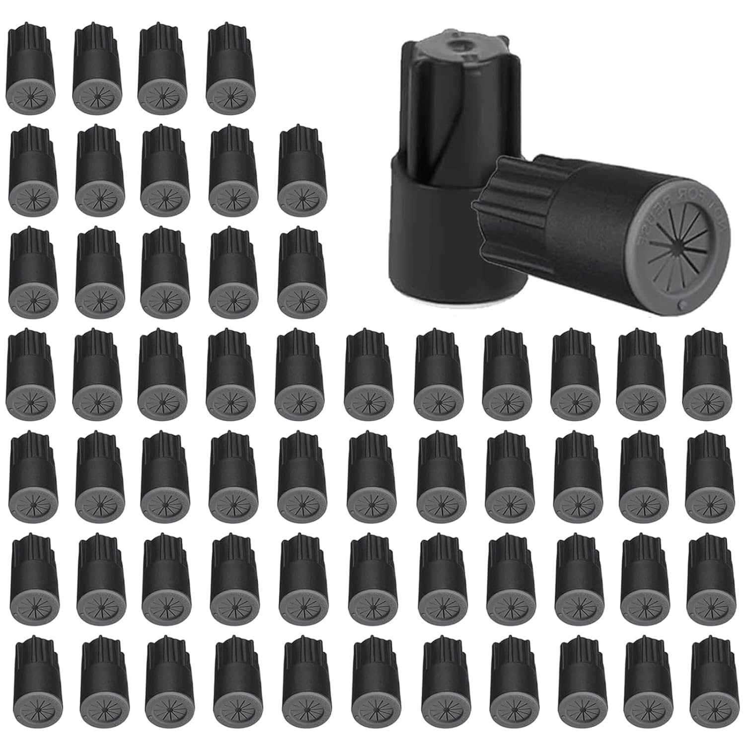 60PCS Waterproof Outdoor Wire Electrical Connectors,Sealant Twist Nuts Caps Cable Terminal Connector Gel for Landscape Light, Building Application,