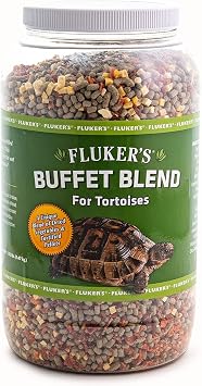 Fluker's Buffet Blend Tortoise Diet, Veggies with Fortified Pellets, 3.25 lbs.