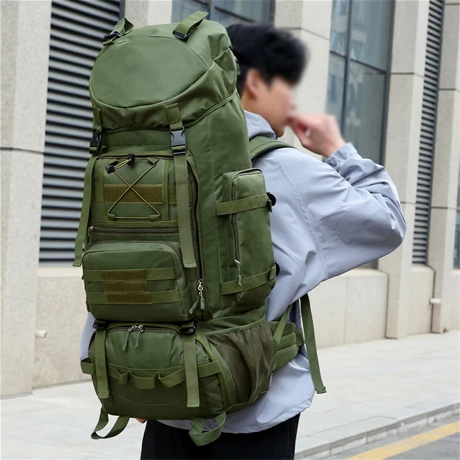 Mochila para exteriores Mochila de 90 litros for viajes, acampadas, equipaje, escalada al aire libre, senderismo, trekking, mochila grande for deportes montañismo