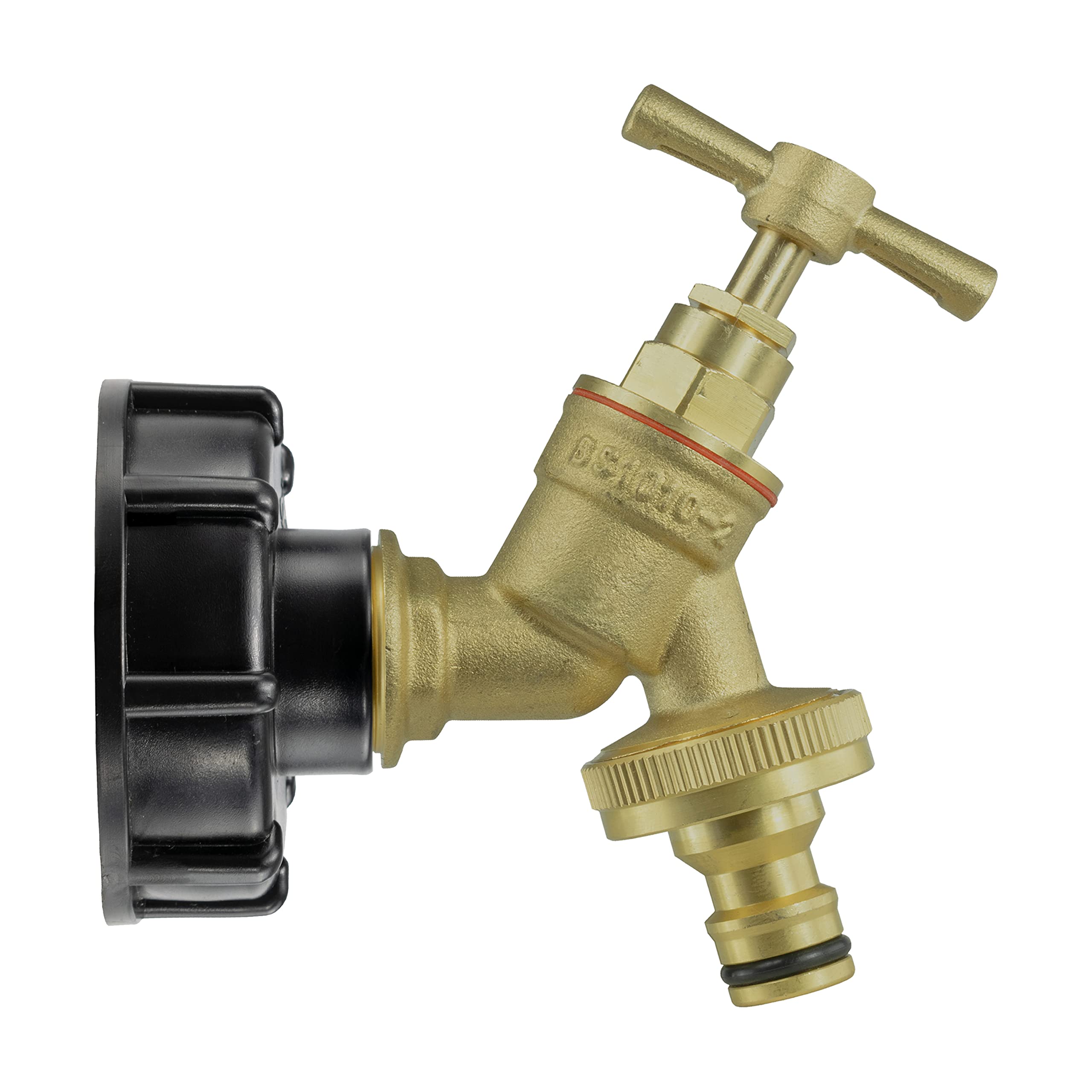 Ibc Portible Tank Outlet Kit,Adaptor Cap+Brass Bib Tap+Ptfe Thread Tape