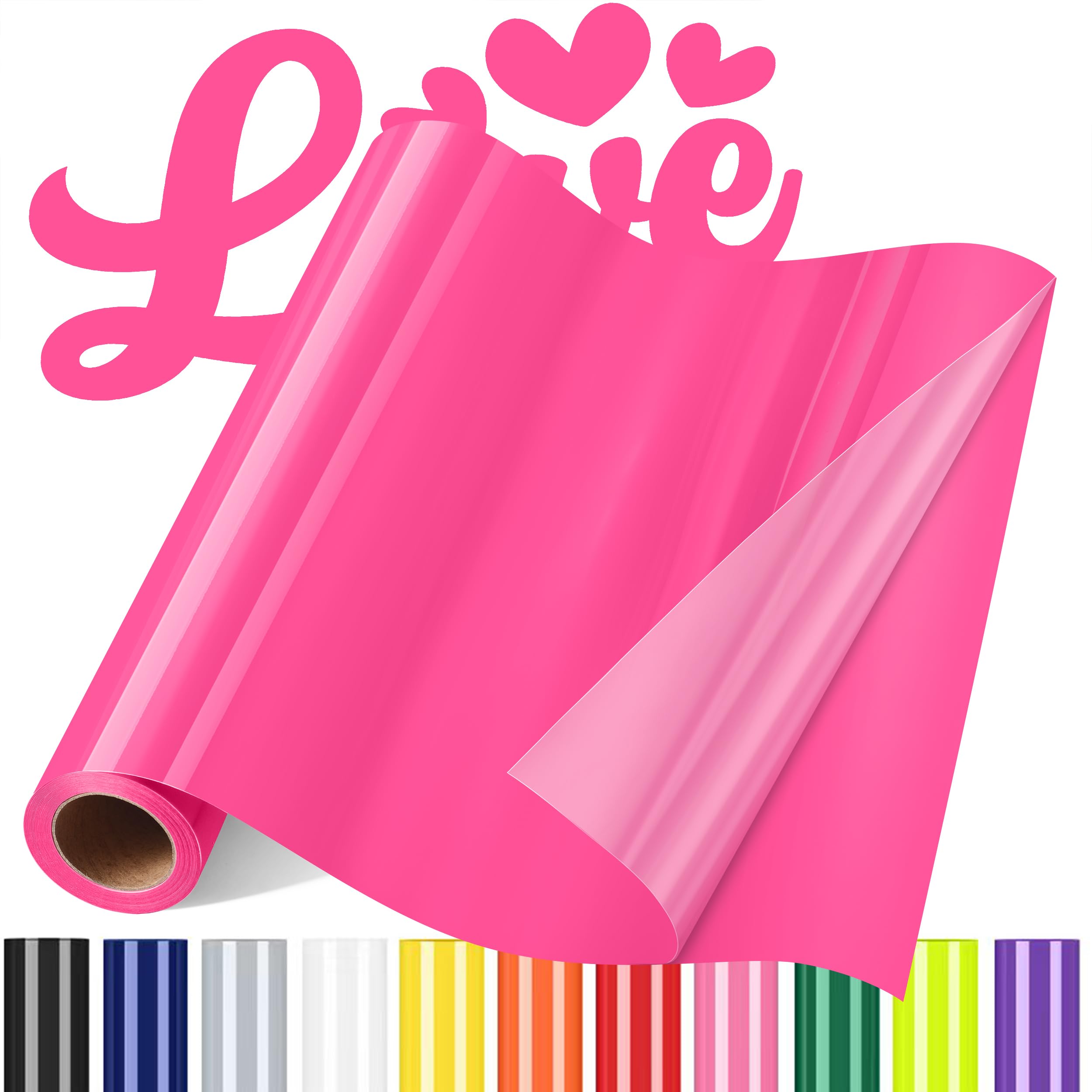 Sgooyir Plotterfolie Textil, Flexfolie Plotter Textil, Textilien Transferfolie Plotter für T-Shirt, Hemd, DIY-Kleidung andere Stoffe