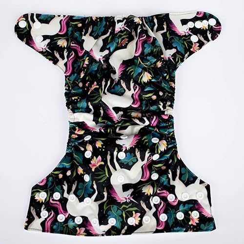 Miniatura 7 de Pañal de bolsillo para bebé, reutilizable, lavable, 8 libras a 36 libras (dinosaurio)