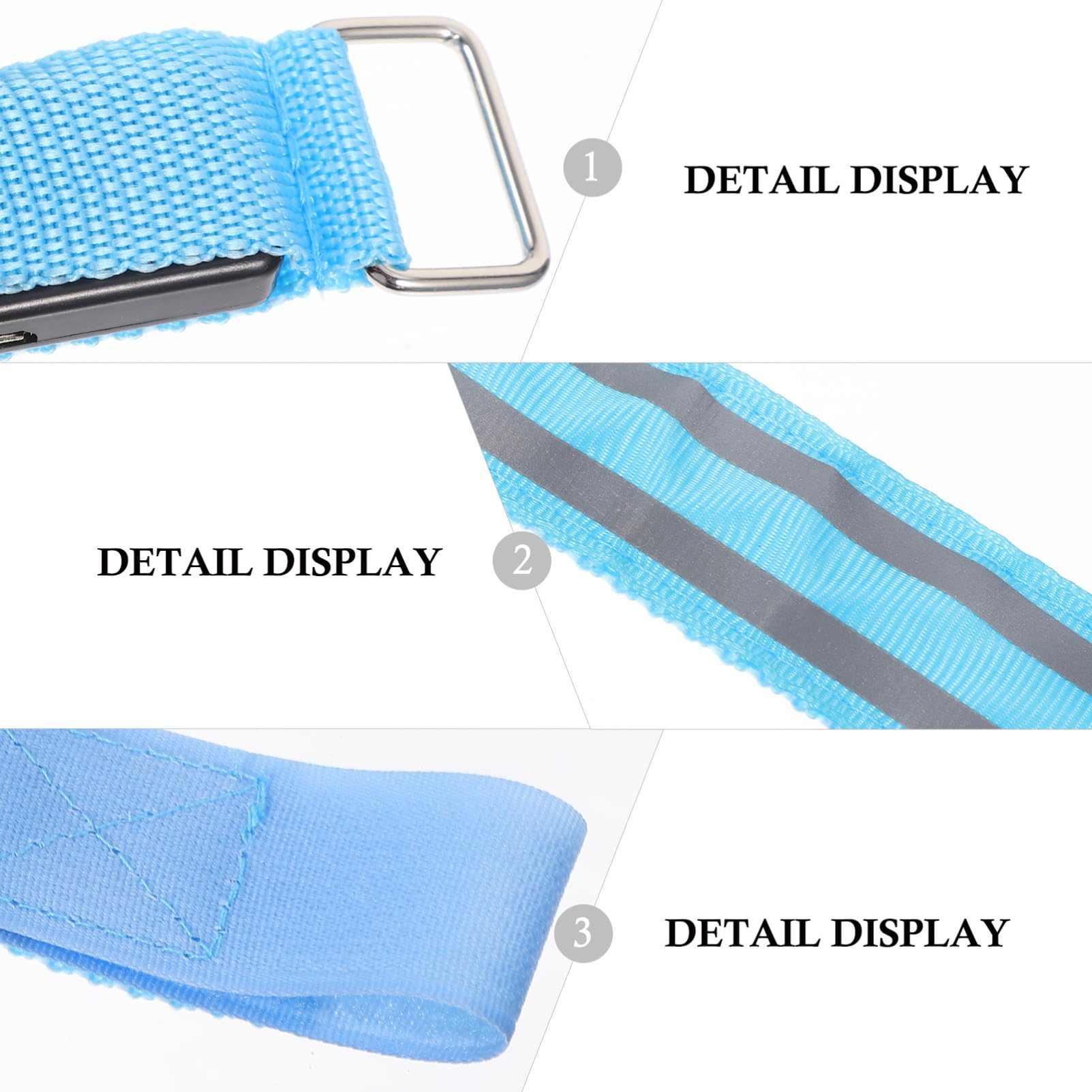 Kisangel 3sets Material Reflektierende Lauf Armband Beleuchtet Blinkende Arm Armband 2 Stücke * 3
