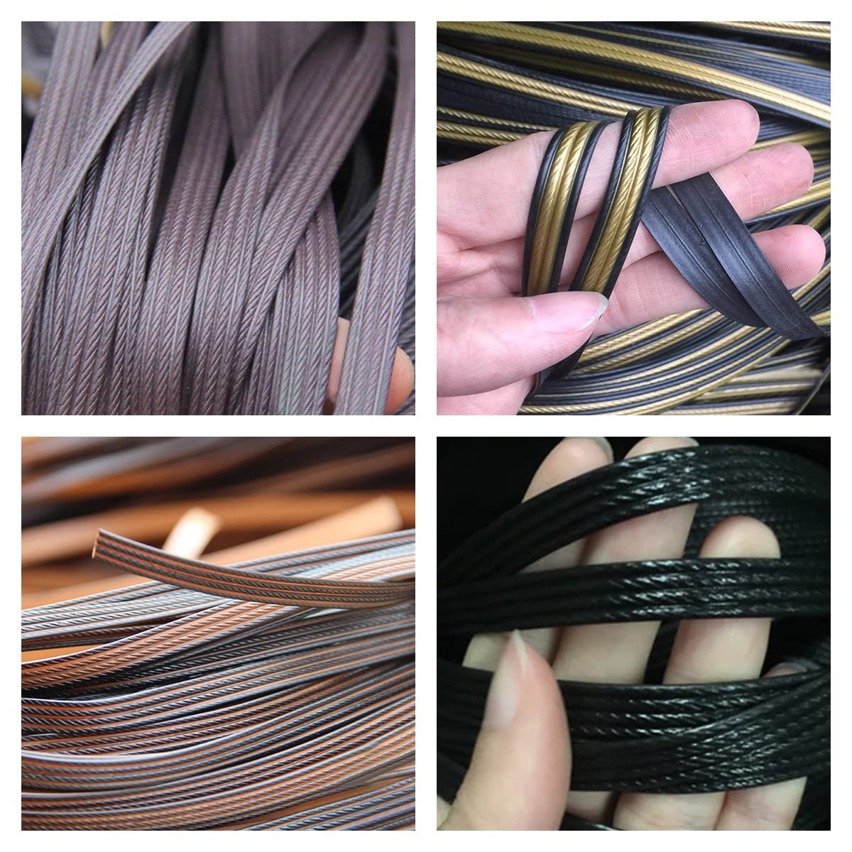 Rattan in plastica e vimini sintetico piatto, 60 m, larghezza 8 mm, materiale sintetico per tessitura, riparazione, mobili da giardino, cesti portaoggetti e mobili fai da te (blu