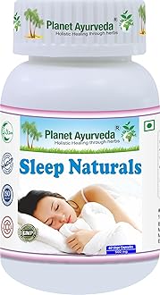 Sleep Naturals Capsules - 60 Capsules Ayurvedic Medicine Beneficial in Sleep disorders & insomnia
