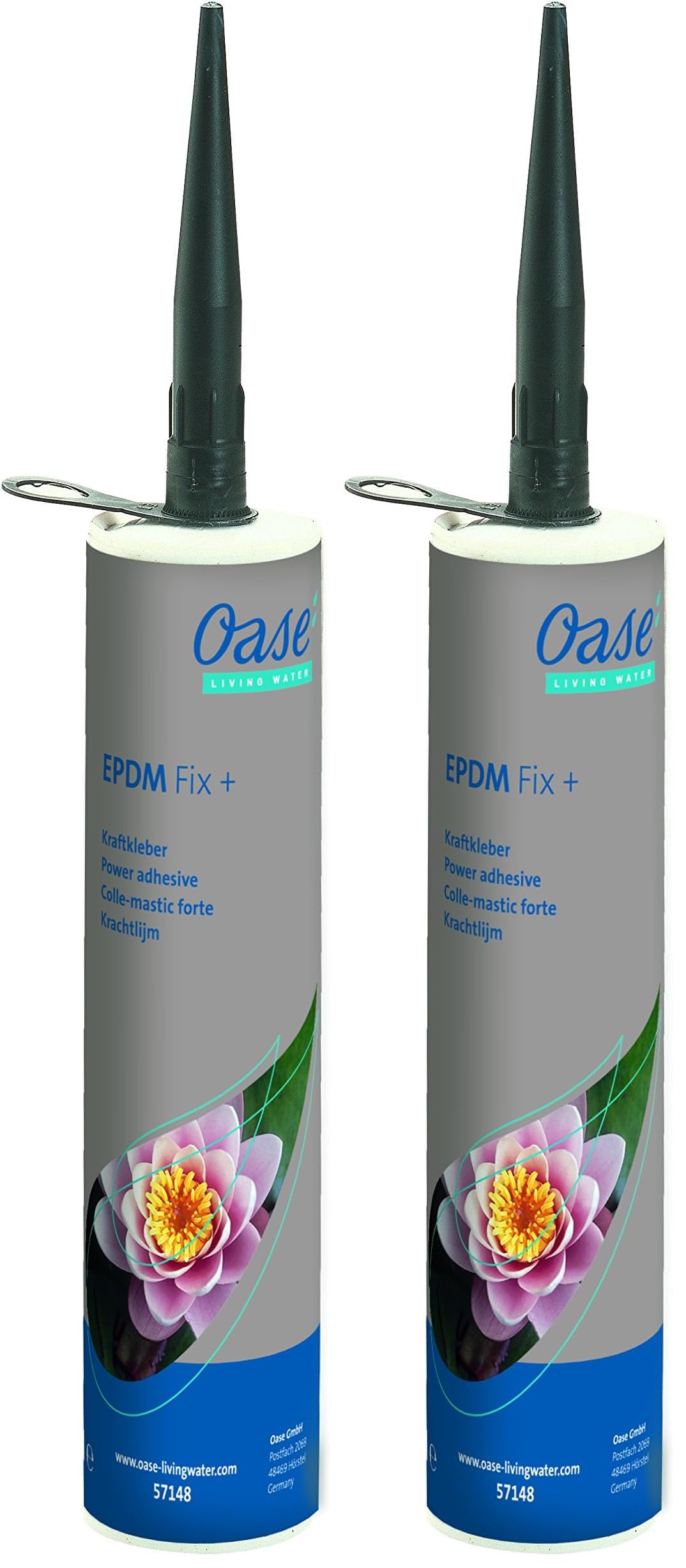Oase 57148 Universalkleber UniFix Plus - Folienkleber für EPDM-, Kautschuk- oder PVC-Folien, Hochleistungskleber, Teichfolienkleber (Packung mit 2)