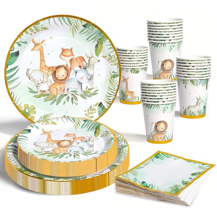 Buy Safari Jungle Baby Shower Plates Safari Birthday Party Supplies Paper Plates and Cups and