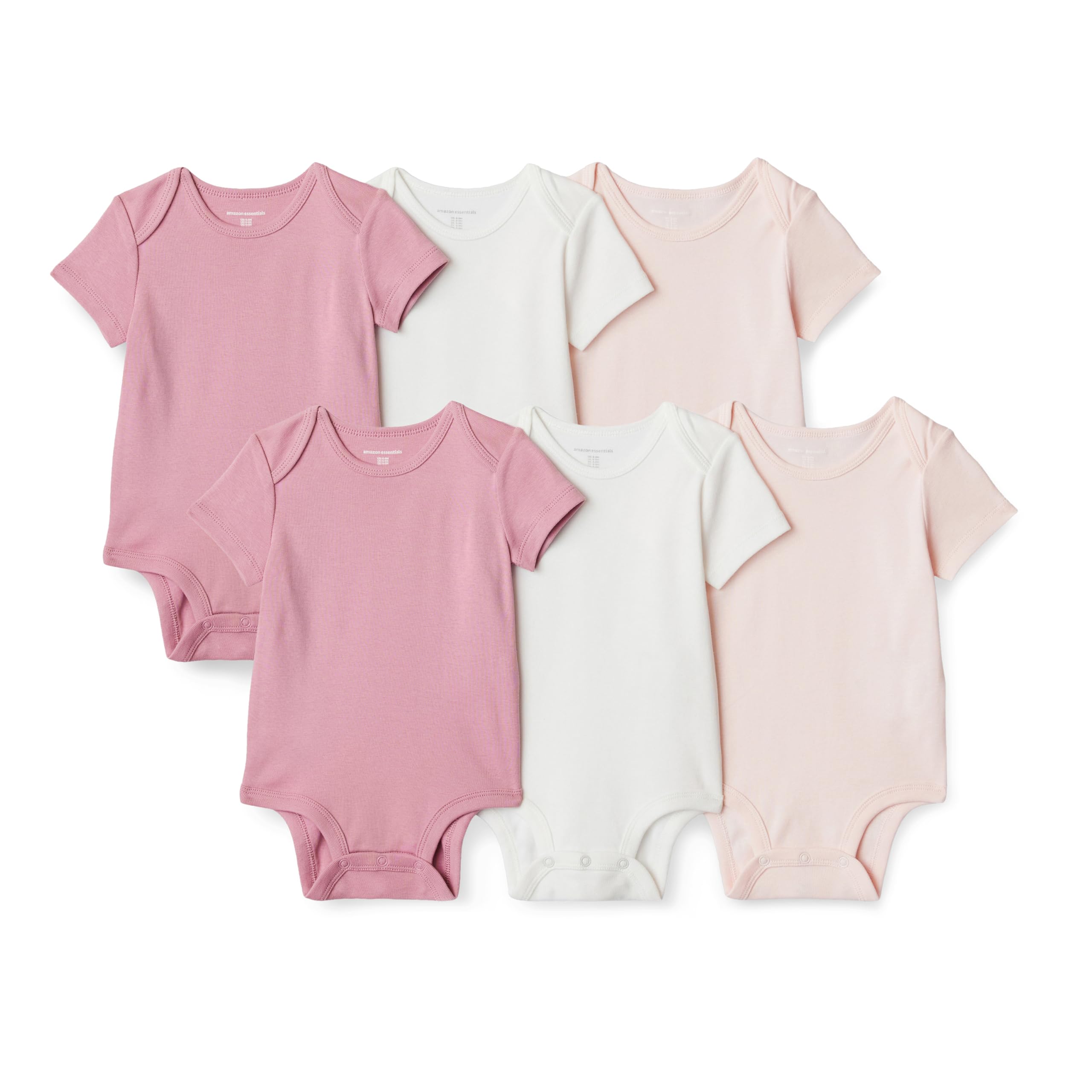 Amazon Essentials Unisex Baby Short-Sleeve Bodysuits, Baby Vests — view 10