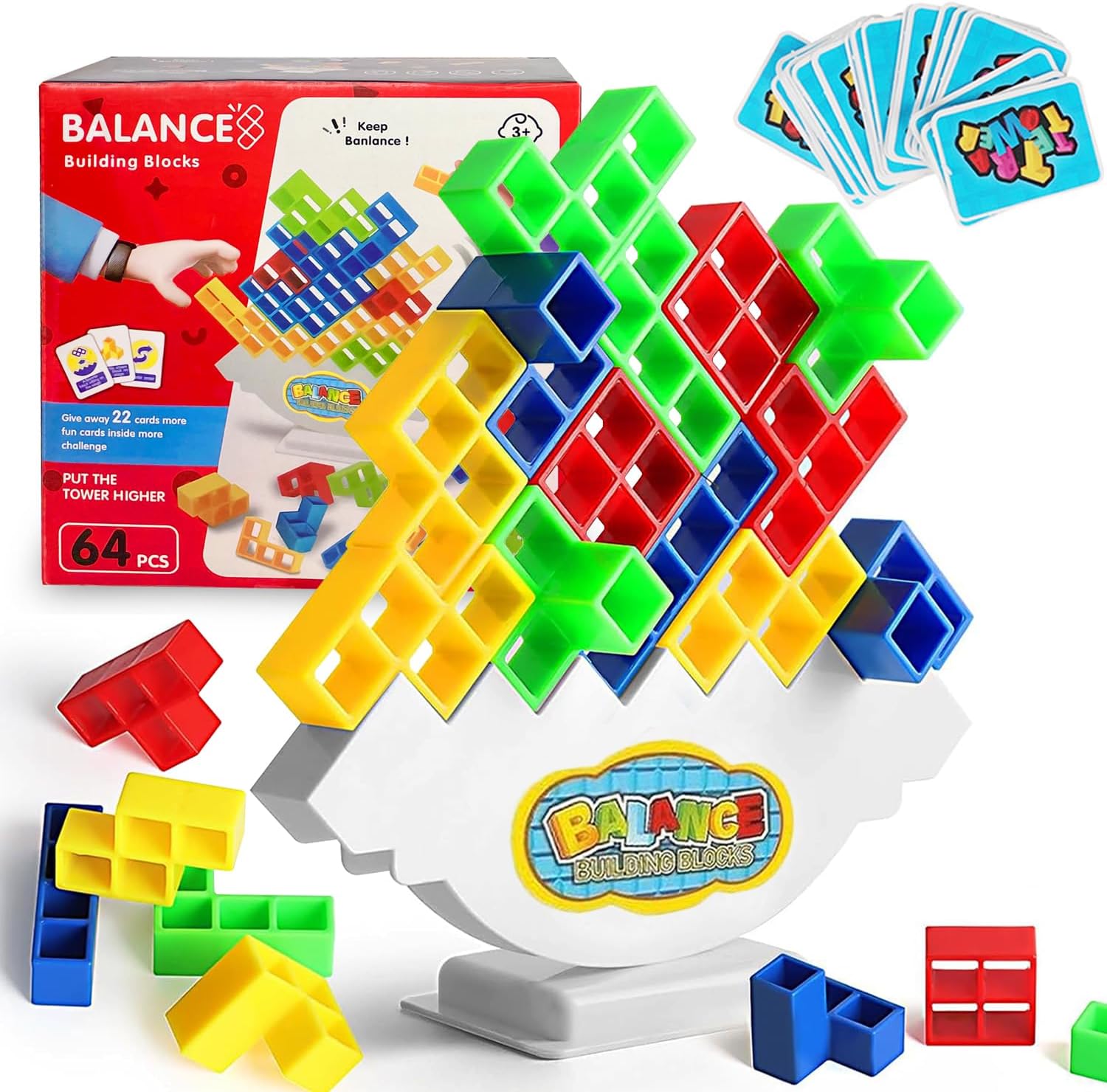 thumbnail image 2 of Five Level Balance Tree Game, Math Stacking Key Training Game Toys, Party Interactive Game Toys 2 of 14