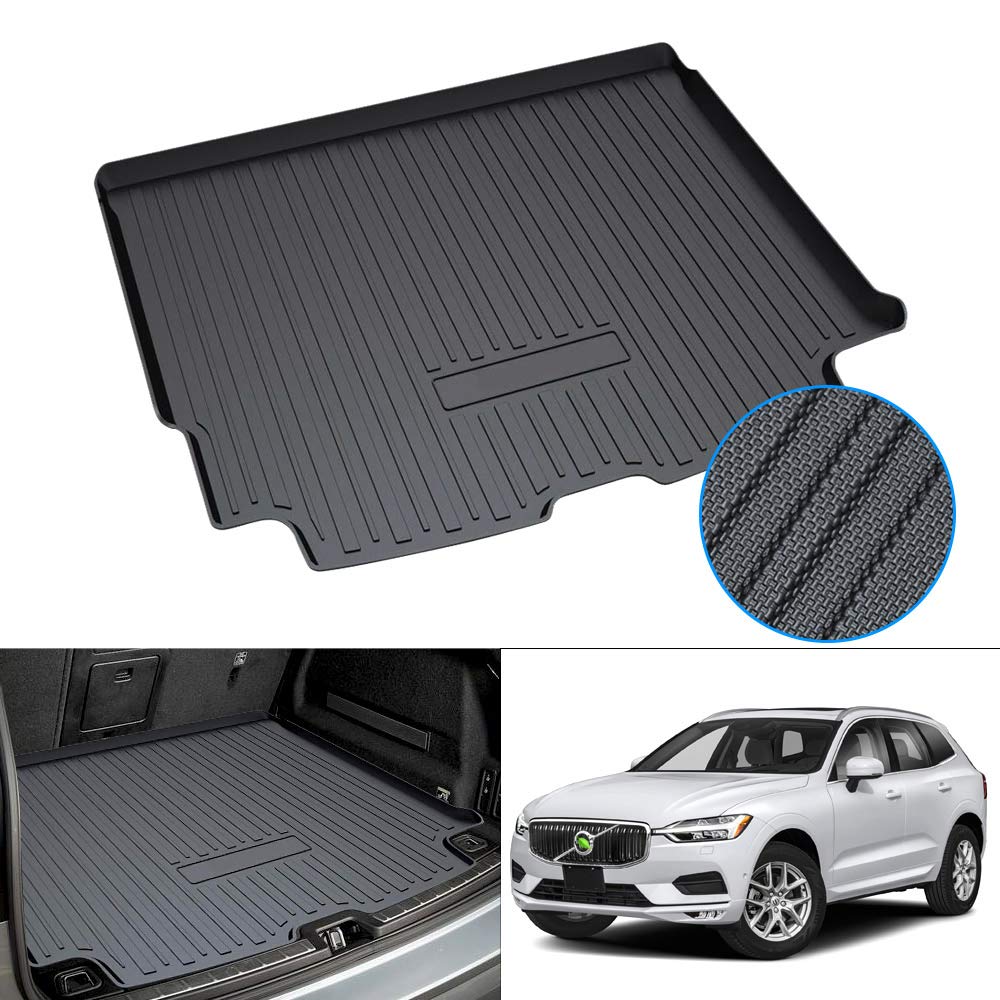 MixsuperRear Cargo Liner 3D Upgrade Anti-Slip Durable Odorless Trunk Floor Mat for Volvo XC60 2018-2021