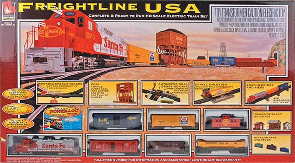 LifeLike Trains HO Scale Freightline USA Electric Train Set Amazon