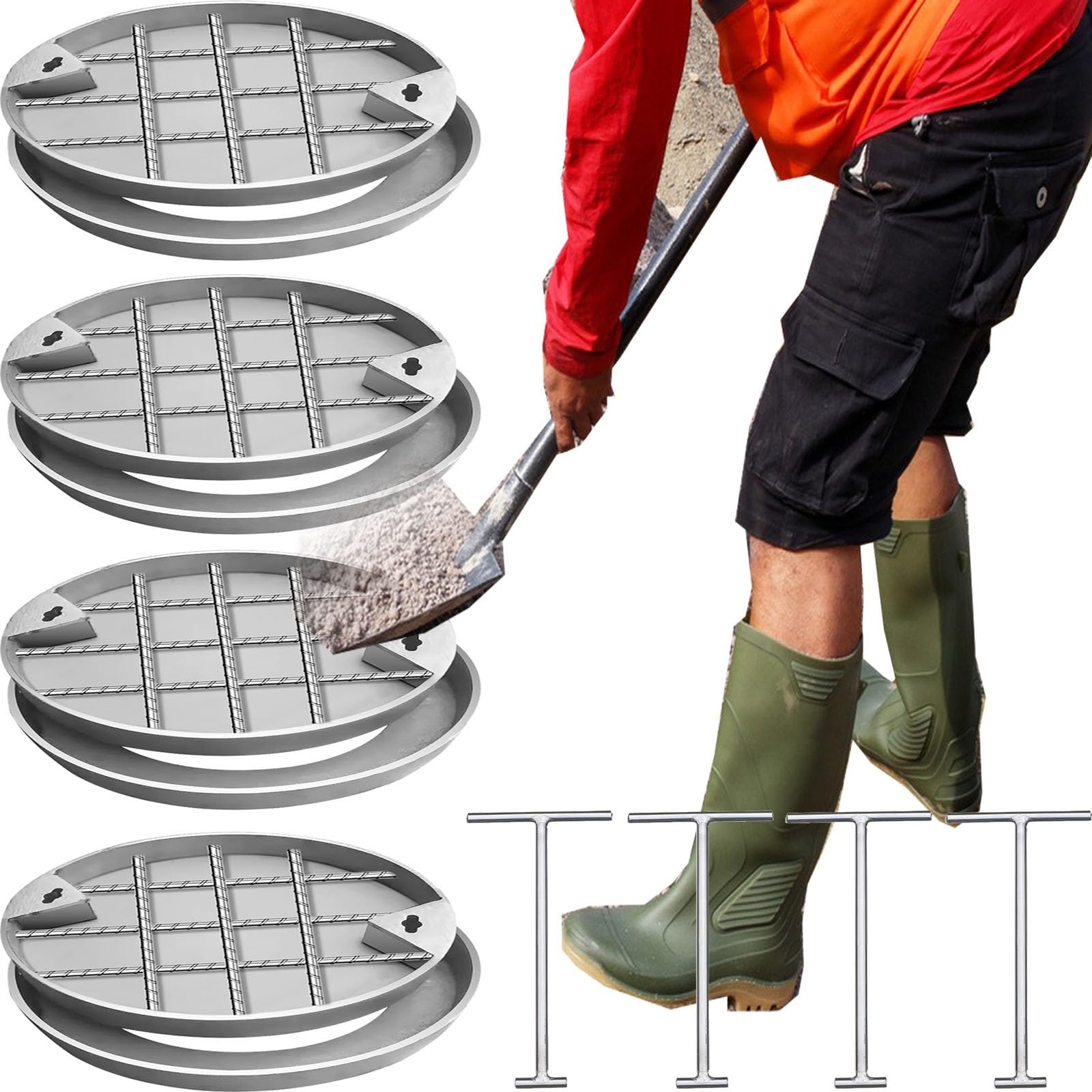 RCC LIGHT WEIGHT ジレ Amazon.com: HDYZJQ Round Hidden Manhole Cover for Concrete/Gravel