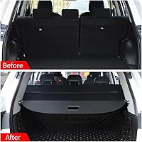 Vista 3 de Funda de carga retráctil para maletero, compatible con Toyota RAV4 2014-2018, impermeable, cubierta de carga de privacidad, accesorios