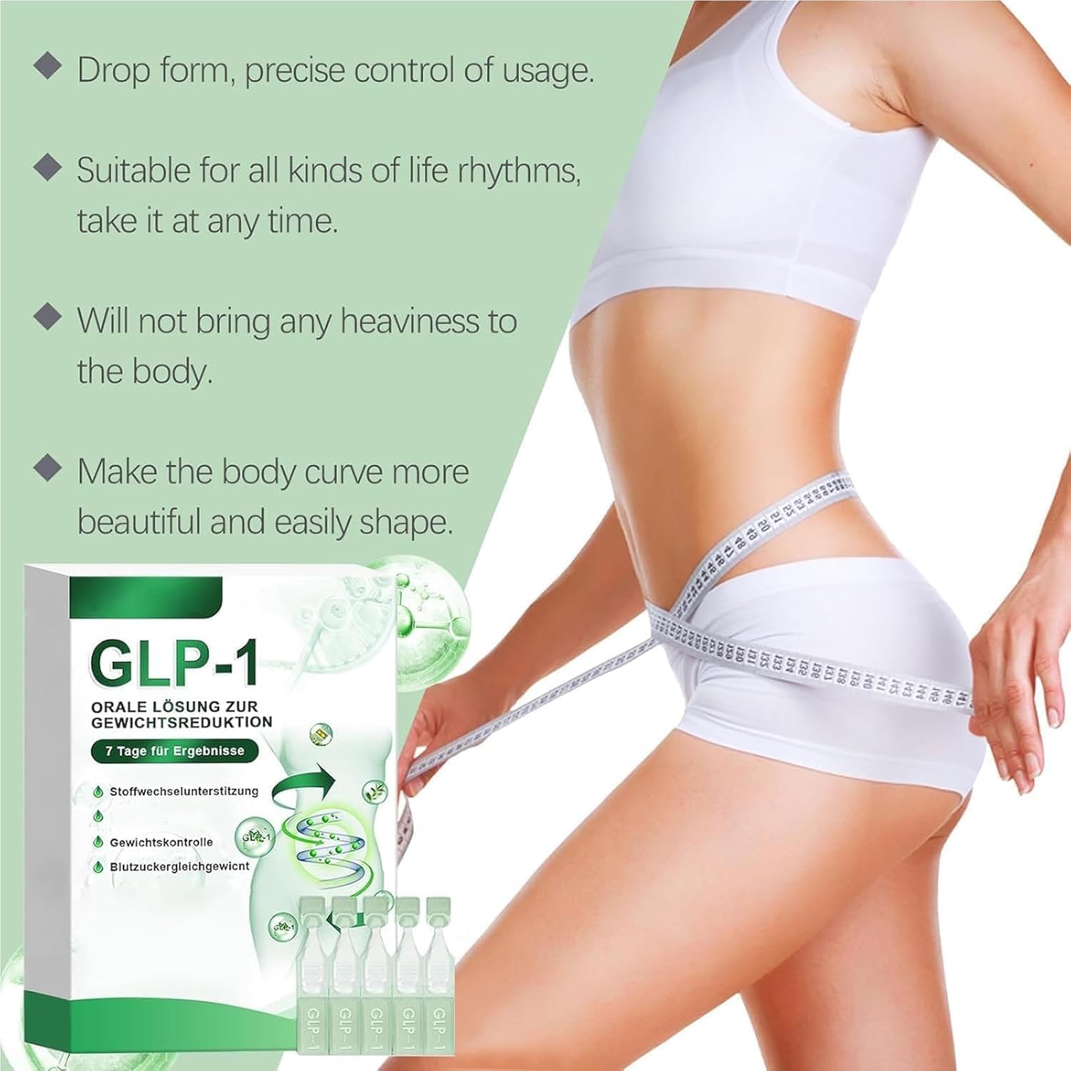 AAFQ GLP-1 Oral Solution,Advanced GLP-1 Drops,AAFQ GLP-1 Oral Liquid,Natural GLP-1 Supplement Drops for Women and Men(3 Box 5 Servings)