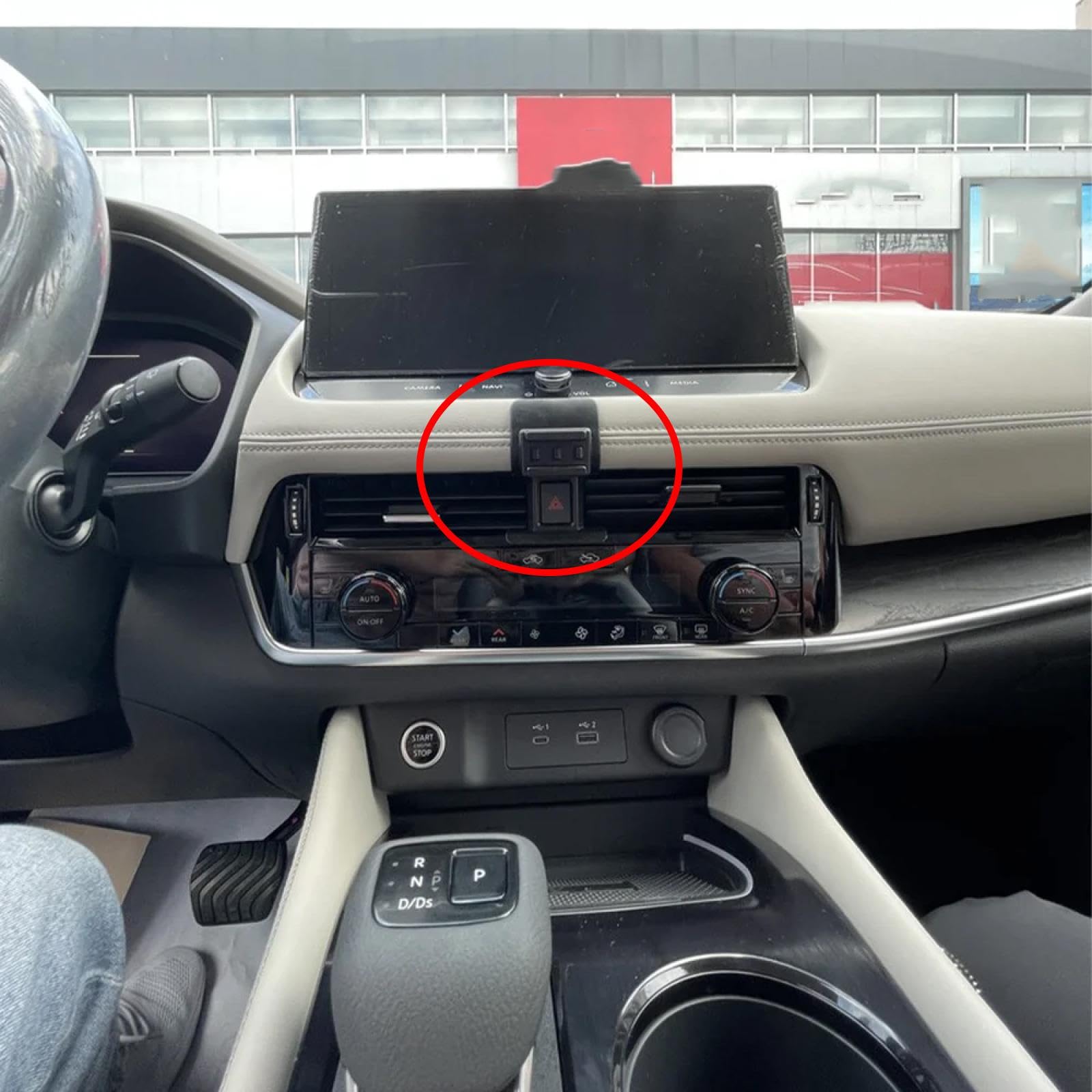 Soporte Móvil Coche para Nissan X-Trail Rogue T33 E-Power 2022-2025, Soporte para teléfono móvil de Coche con Clip para Rejilla de ventilación del Aire Acondicionado LHD