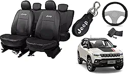 Capa de couro para o banco jepp compass 2018-2024 proteção impermeável