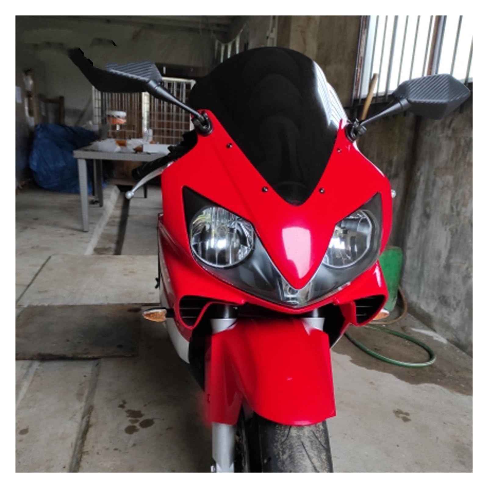 Motorcycle Windshield For Honda CBR600F4i (2001-2007) - Black PC Plastic Front Wind Screen-329224