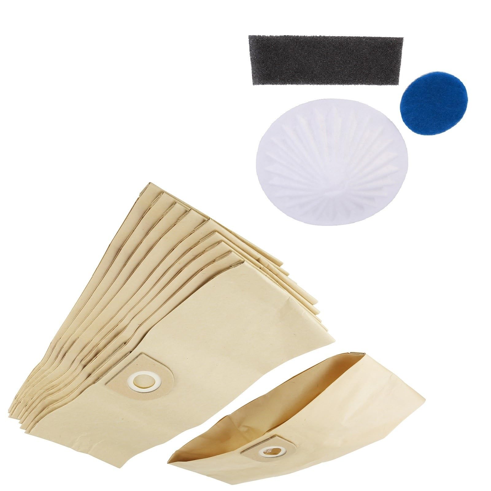 Masterpart Vacuum Dust Bags Pack Of 10 & Filter Set Compatible With Vax 5110, 5130, 5140, 6151SX, 6121 Vacuum Cleaners