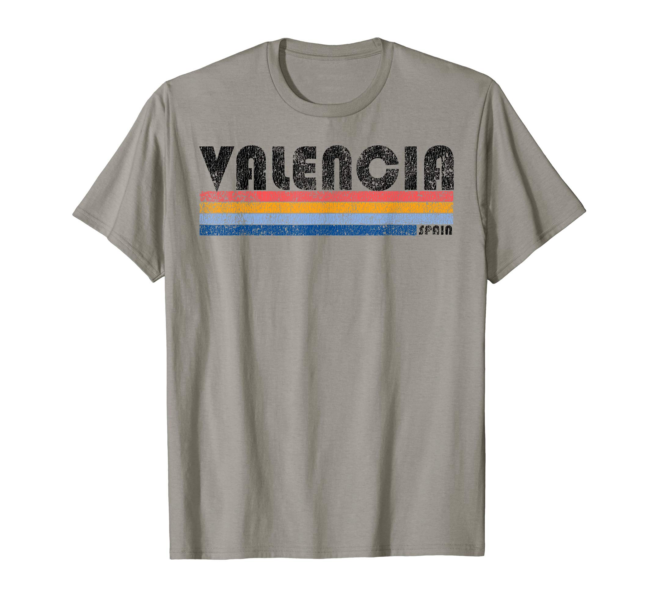 Cool 80's Style Retro ShirtsVintage 1980s Style Valencia Spain T-Shirt T-ShirtOEKO-TEX STANDARD 100