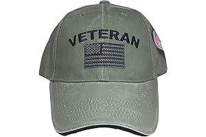 100% Cotton Military Veteran Cap with Adjustable Strap, Paying Tribute to Our Heroes