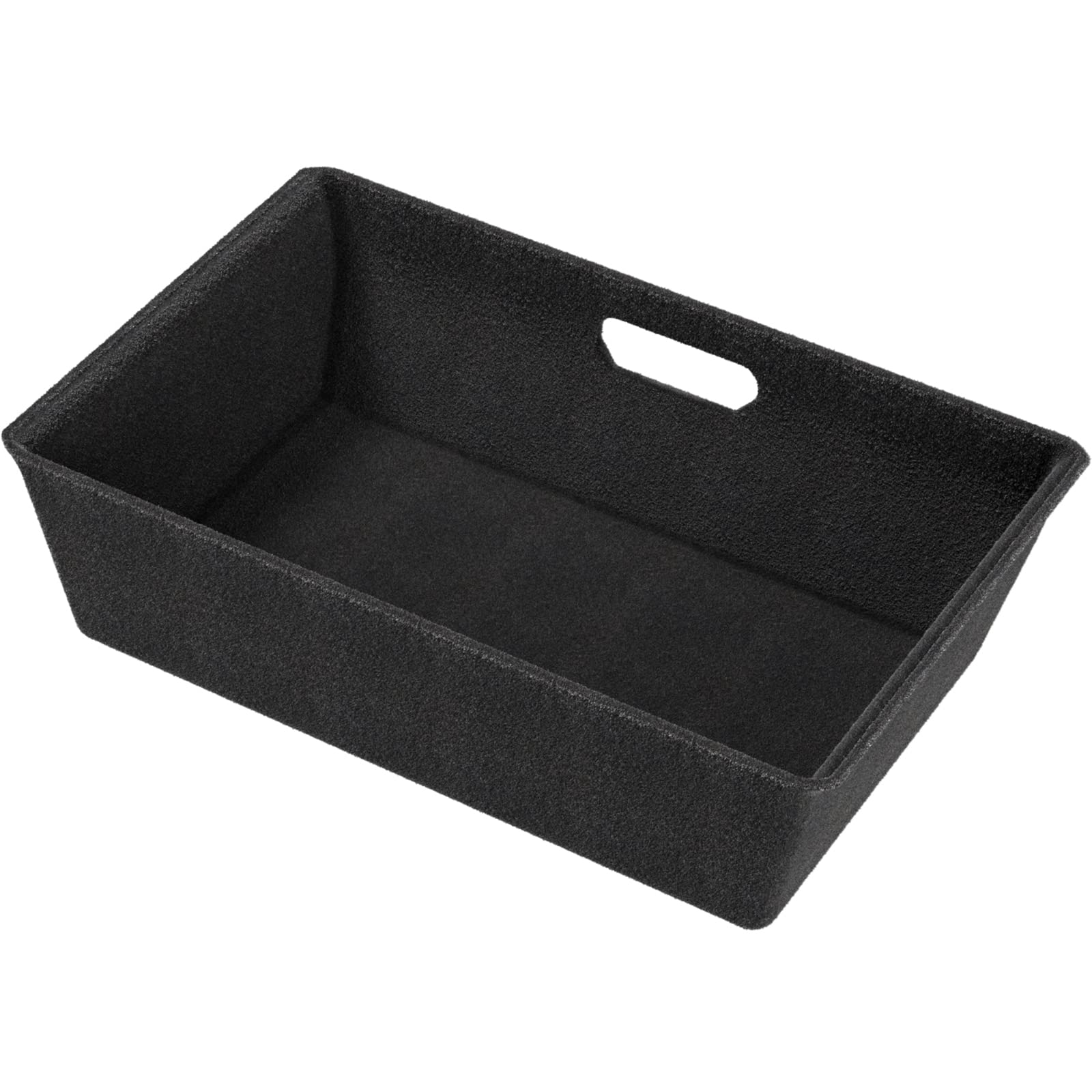 YONZEE Storage Box Compatible with Tesla Model Y, Under Seat Storage Tray Organizer ABS Flocking Hidden Tray Underseat Bins Trash Can Container for Tesla Model Y Accessories 2019-2023