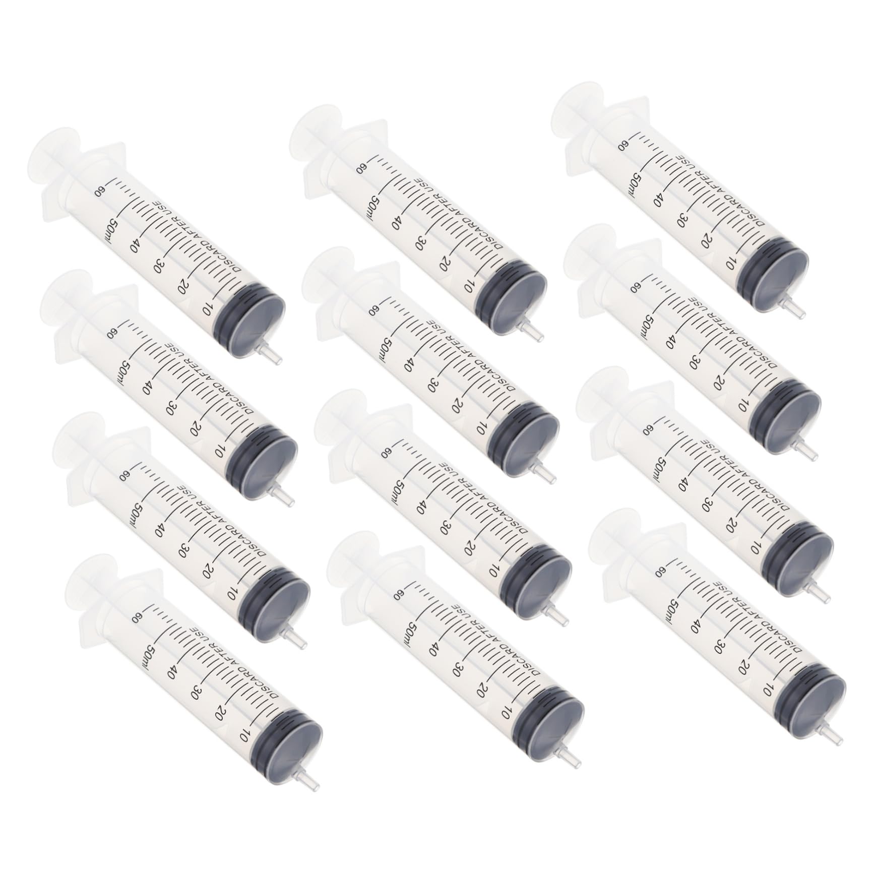 Siringa senza Ago 30 Pezzi 30ml in Plastica Bianca per Misurazione | Scala Graduata, Uso per Liquidi, Confezione da 30, Design Leggero e Facile da Riporre