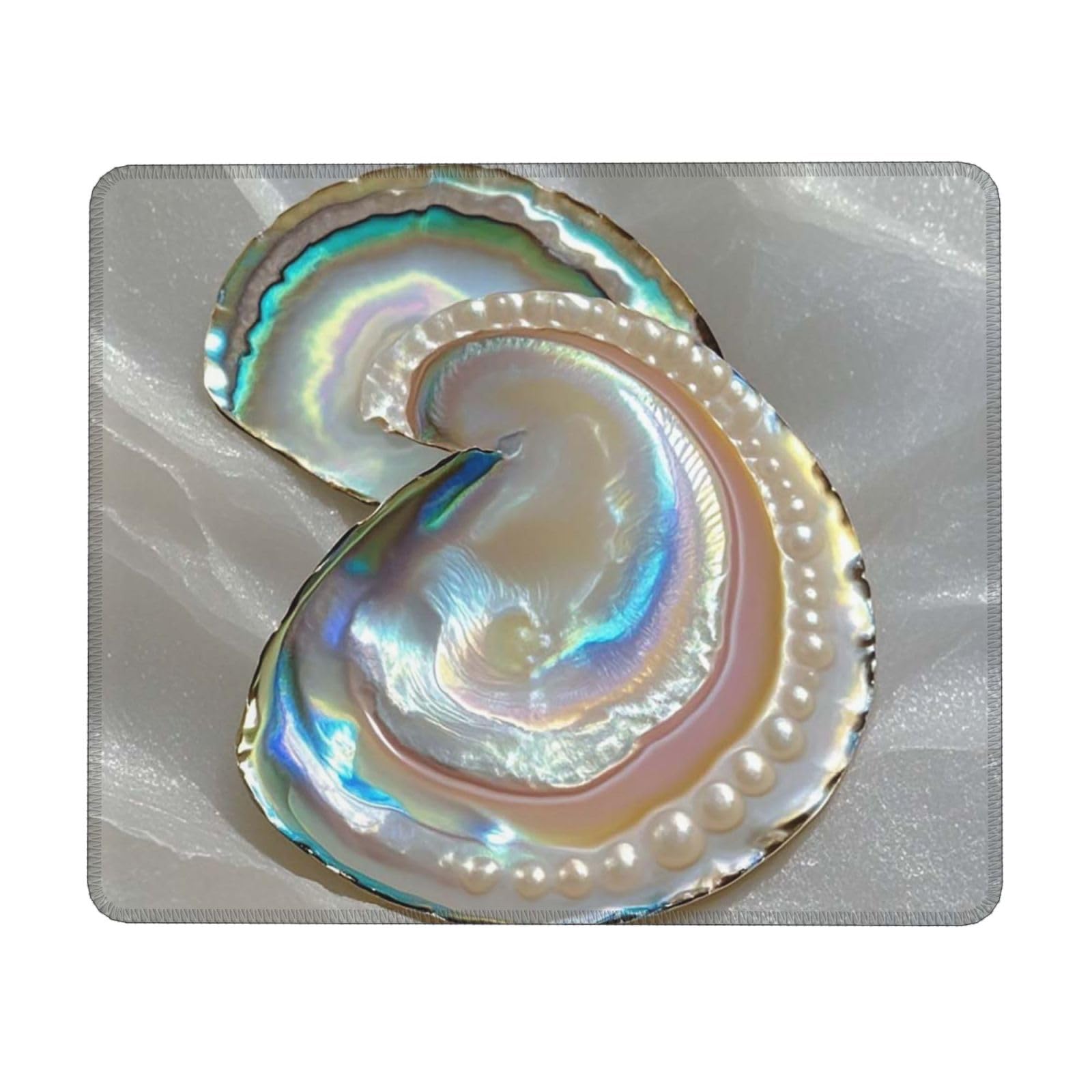 Mouse Pad Computer Mousepad with Anti-Slip Rubber Base Abalone nacre Mouse Mat Washable Gaming Mousepad Portable Keyboard Pad for Laptop Office Home 10 x 12 inch